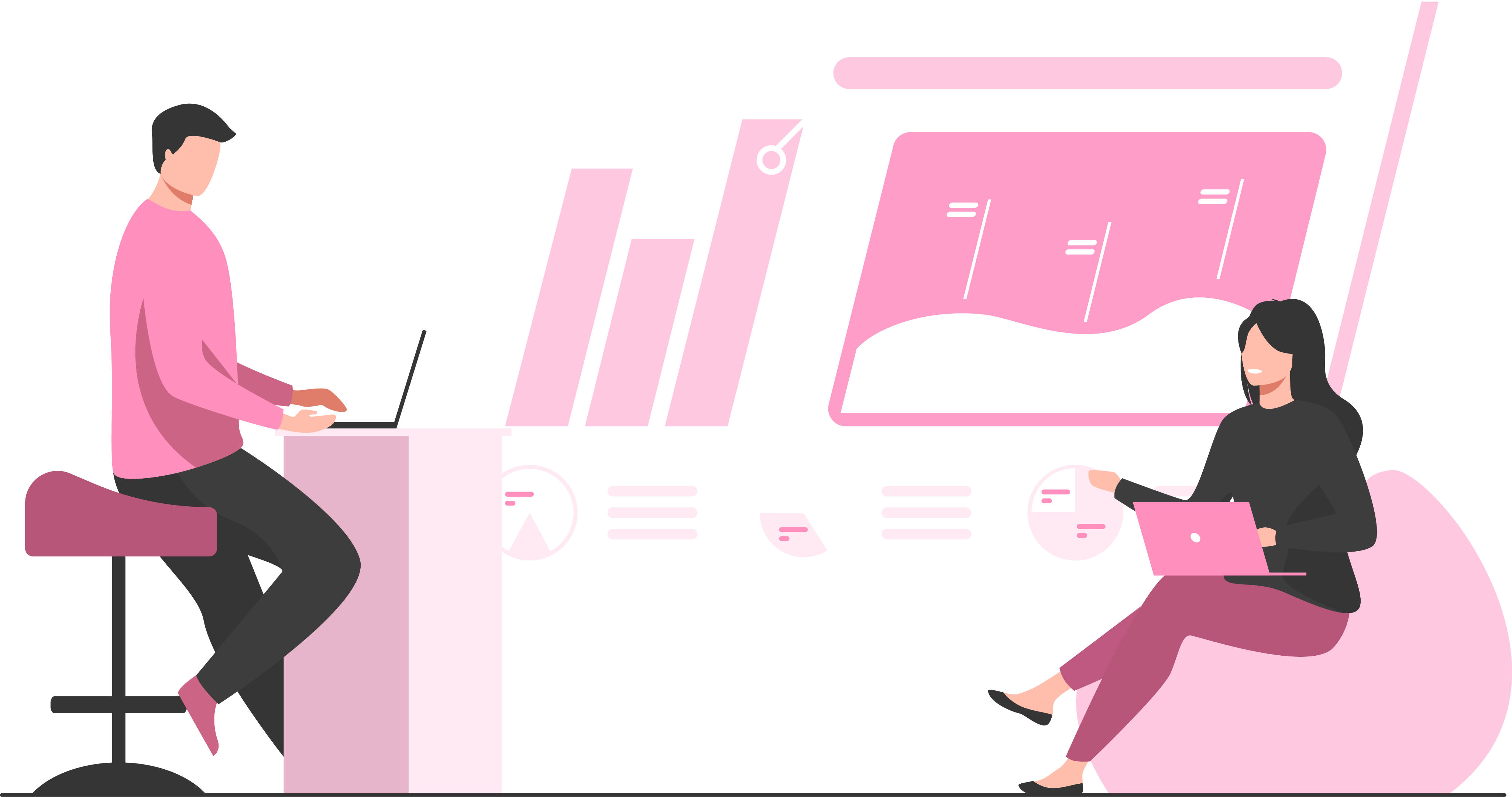 Illustration Social Media Marketing